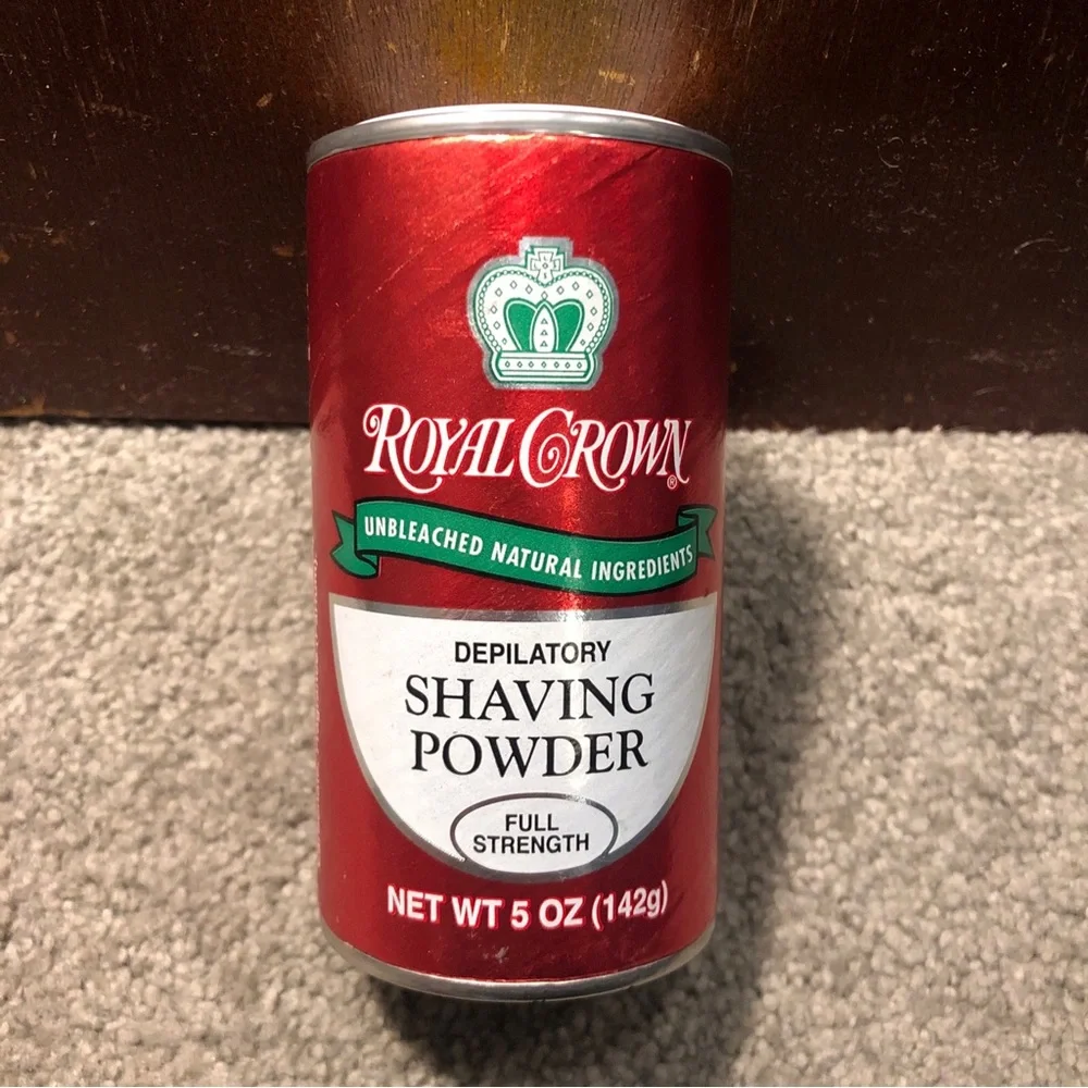 Royal Crown Depilatory Shaving Powder FULL Strength Lemon Lime Unbleached, 5oz